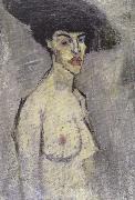 Amedeo Modigliani Nude with a Hat (mk39 Spain oil painting artist